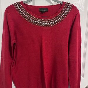 Buffalo David Bitton Red Studded Sweatshirt